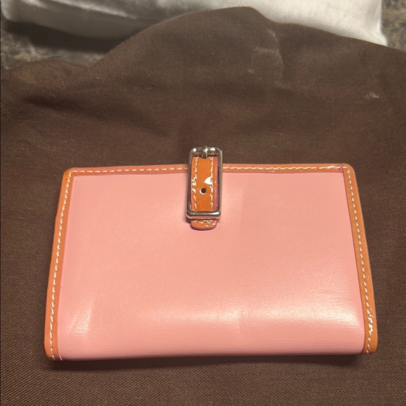 Coach - pink leather wallet/creditcard case - Picture 1 of 6